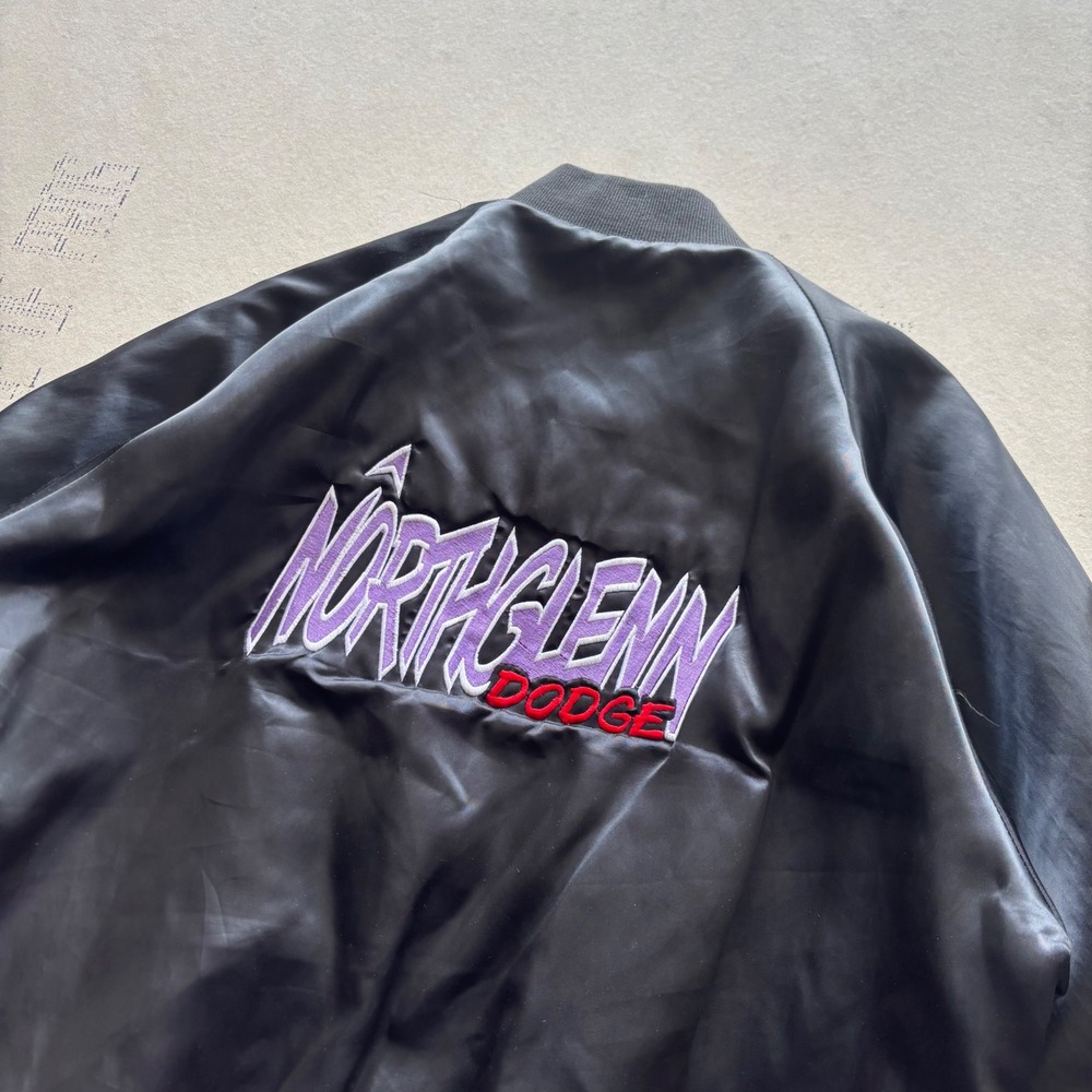 Vintage Dodge Satin Bomber Jacket